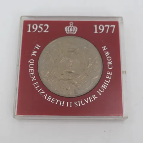 Elizabeth II Silver Jubilee Crown 1977 Cased