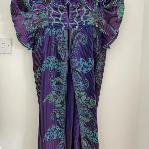 Zandra Rhodes pleated mini dress