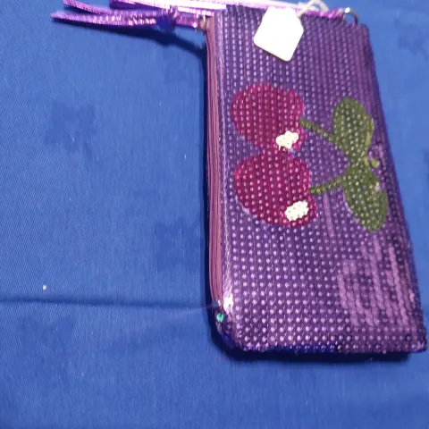 Purple Sequin Designer Pacha Clutch Bag