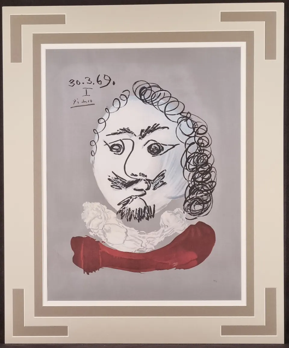 Pablo Picasso Rare Limited Edition on Silk "Portraits Imaginaires"
