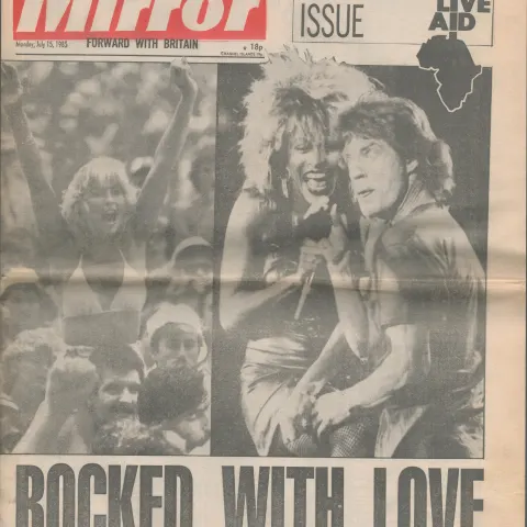 Live Aid Souvenir 9-Page Issue Rare 1985 Newspaper