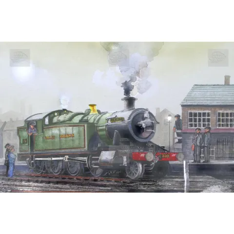 The Goliath Steam Train Metal Wall Art