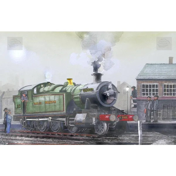 The Goliath Steam Train Metal Wall Art