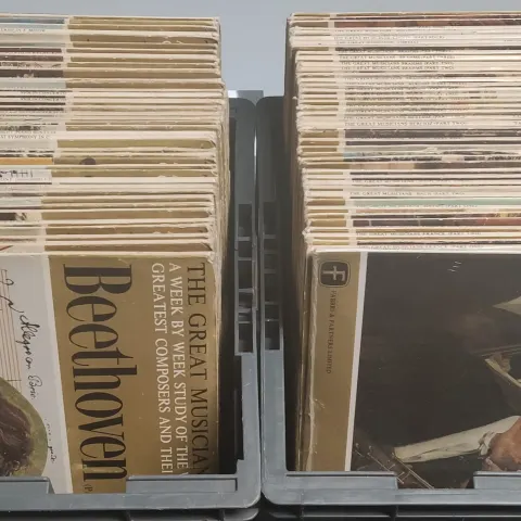 A Large Collection of Approximately 84 x Collector's Series Classical Vinyl Records.