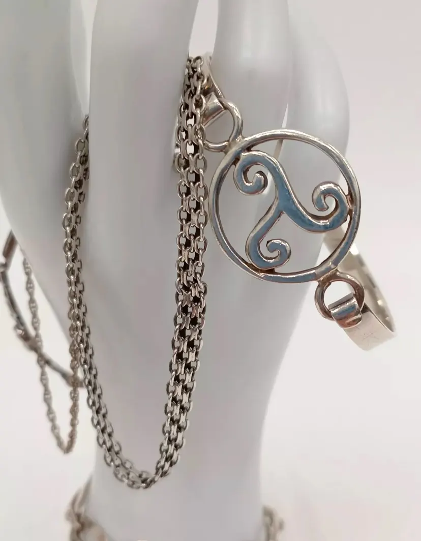 925 Sterling Silver Bracelet Bangle Bundle 6 Items