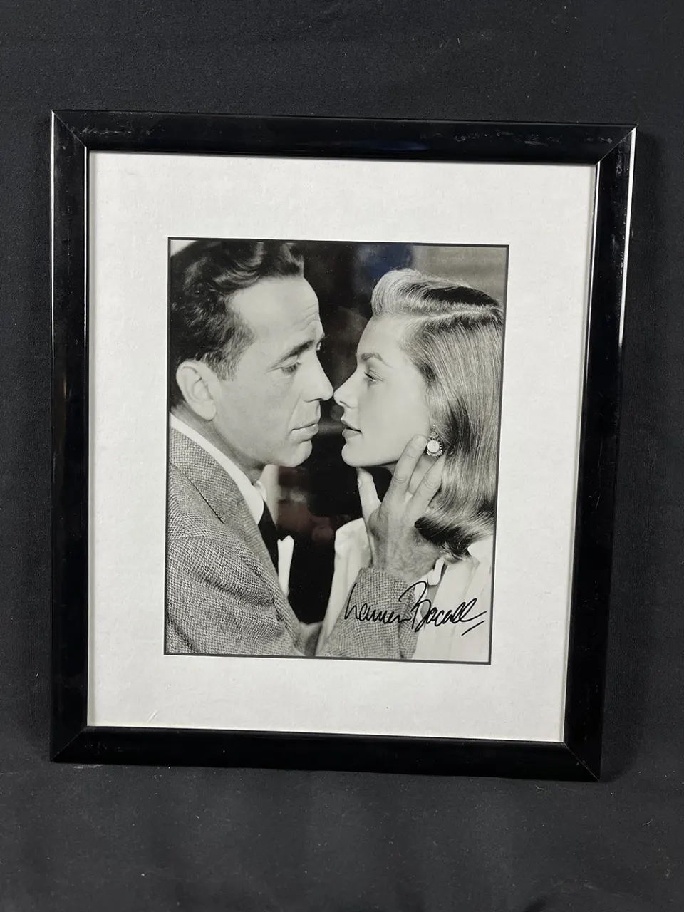 Lauren Bacall Signed Framed