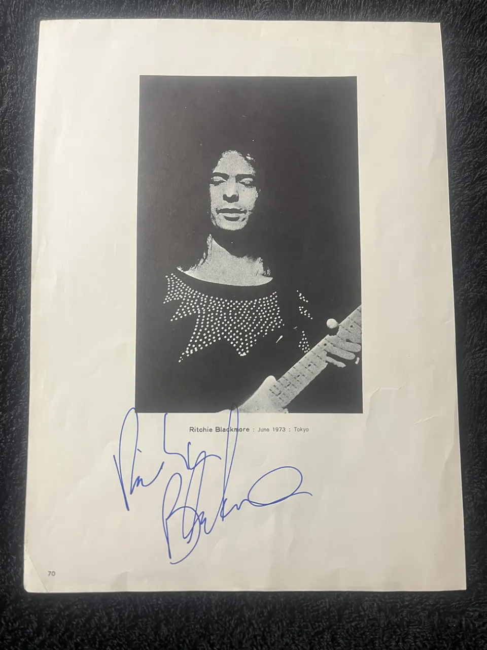 Ritchie Blackmore Signed