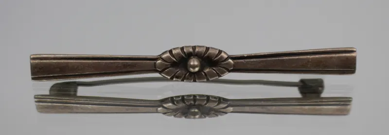 Vintage Scandinavian 830 Silver Brooch – E&M Mark, c.1950s
