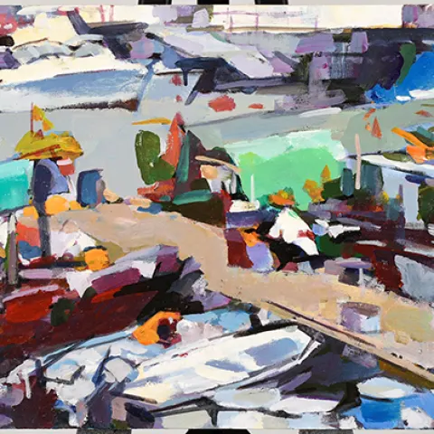 Oil on Canvas by Luk Kwok Yuen