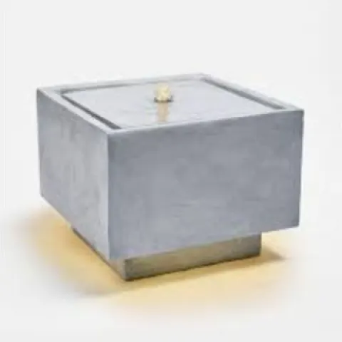 LED Grey Cube Water Feature. RRP £349.99