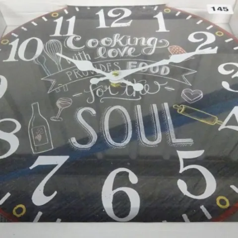 Food For The Soul Clock