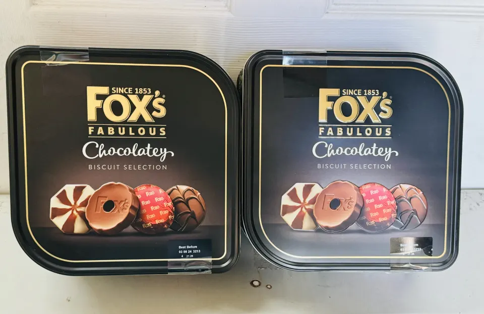 2 x Foxs Chocolatey Biscuit Selection 730g (OOD). BBE 8/24