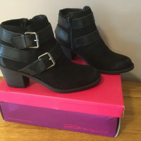 Dolcis “Quincy” Ankle Boots, Size 4, Black - New RRP £49.99