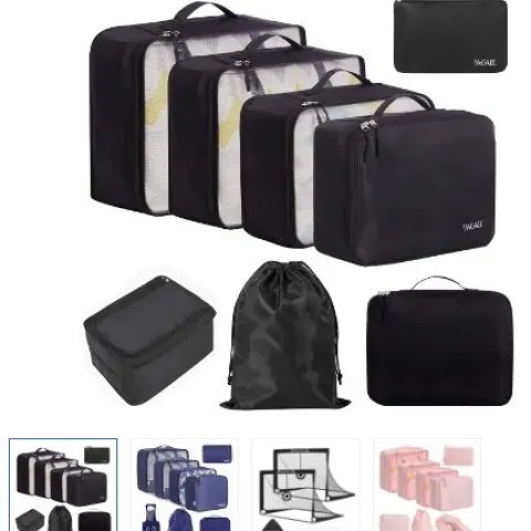2 x 8 piece Packing Cubes for Suitcase set. Lb28