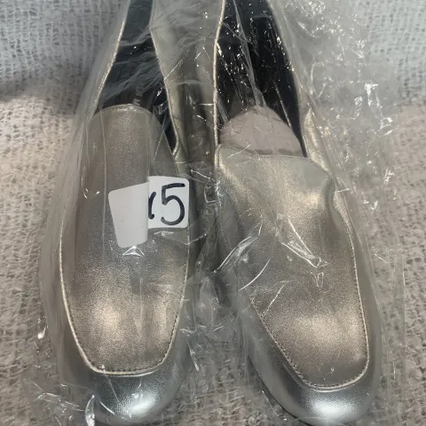 Brand New Karen Millen Silver Loafer Shoes Size 5 RRP £99