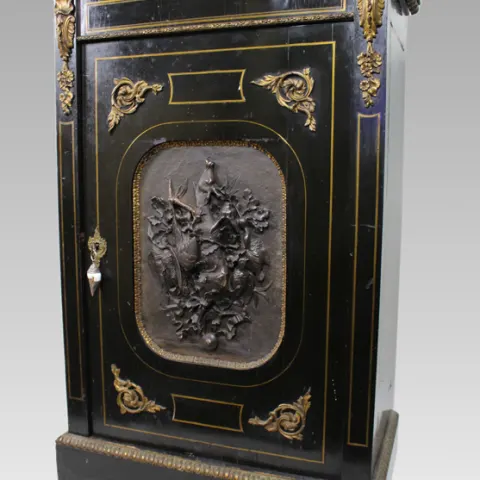 Napoleon III Ebonised Pier Cabinet with Electrotype Panel – French, c.1865