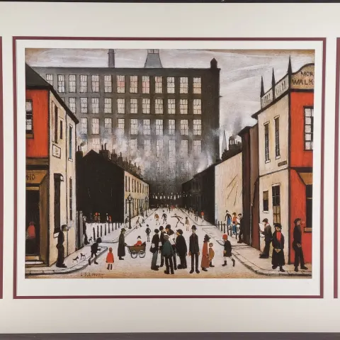 L.S. Lowry Limited Edition Title "Street Scene, Pendlebury"