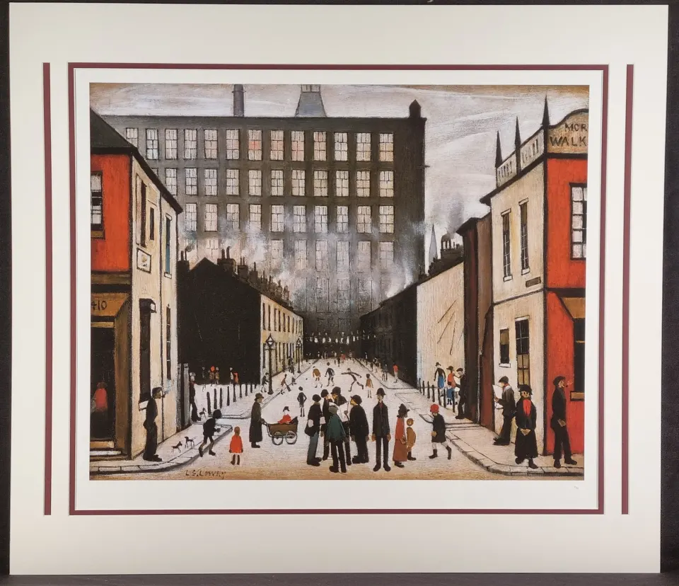 L.S. Lowry Limited Edition Title "Street Scene, Pendlebury"