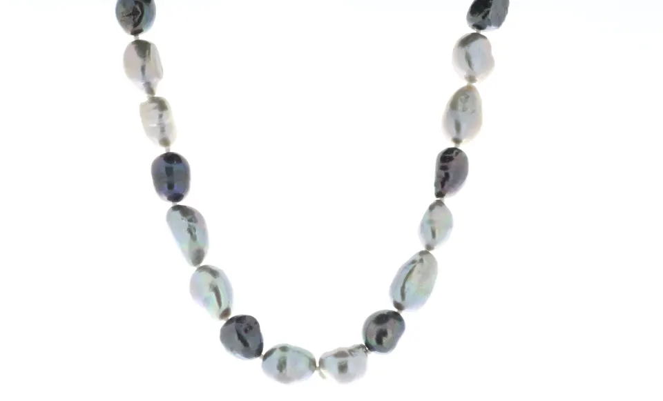 26 Inch Freshwater Baroque Shaped Cultured 7.5 - 8.0mm Pearl Necklace