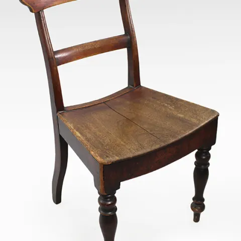 Antique Early 19th c. Mahogany Country Chair
