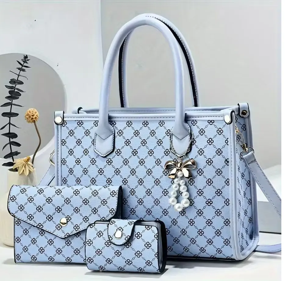 Women’s Large Capacity Shoulder Bag With Matching Coin Purse & Card Holder –Stylish Commuter Handbag