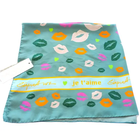 Fraas Signature Silk Scarf Made In Italy New With Tags