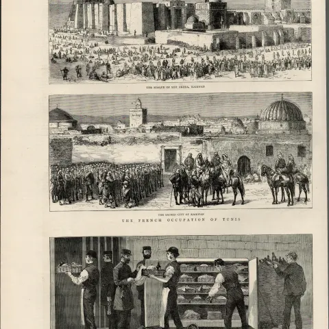 Dinners for the Suspects Kilmainham Gaol Ireland 1881 Antique Print.