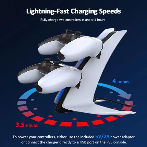 PS5 Controller Charger Special Edition, Wireless Controller Charging Station L24b