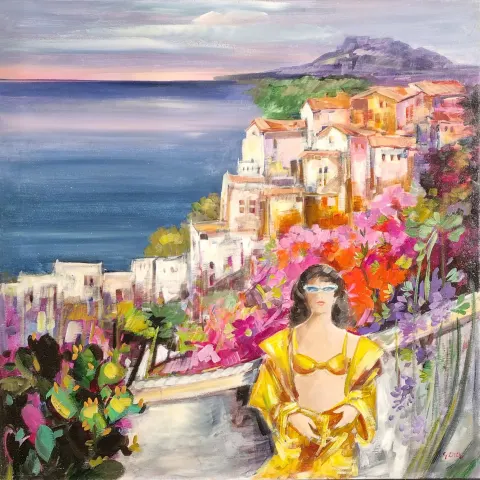 Original Oil On Canvas By Gera.