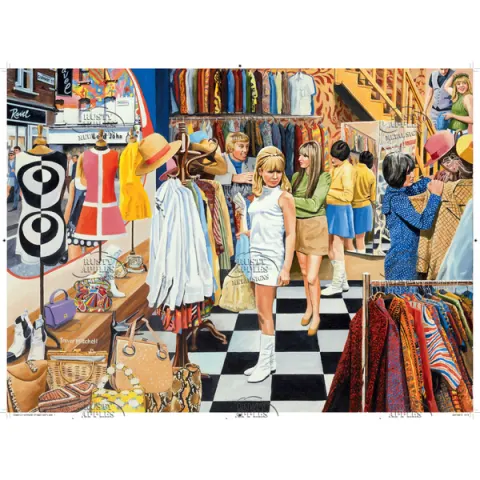 1960's Shopping London Iconic Carnaby St Metal Wall Art