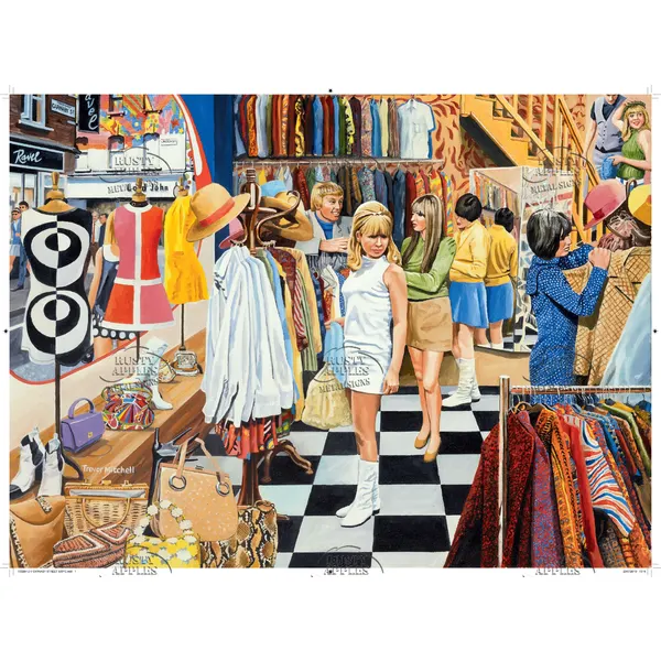 1960's Shopping London Iconic Carnaby St Metal Wall Art