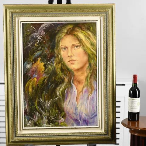 Original Oil On Canvas By M. Maliangi