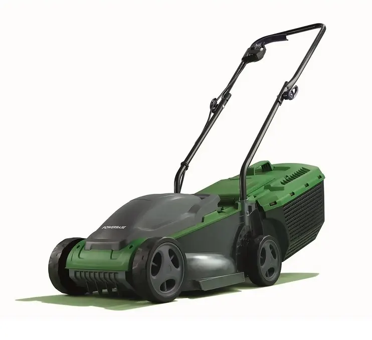 (111/Mez) Lot RRP £130. 2x  Powerbase 32cm 1200W Electric Rotary Lawn Mower, Powerful High Torque 1