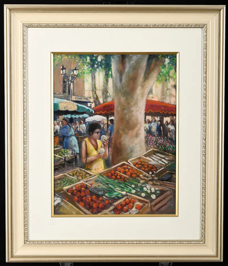 Original Framed Pastel By Lesley Roder
