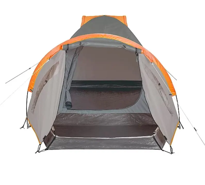 (115/7C) Lot RRP £80. 2x Ozark Trail 2 Person Dome Tent Orange / Grey RRP £40 Each. Double-Layered
