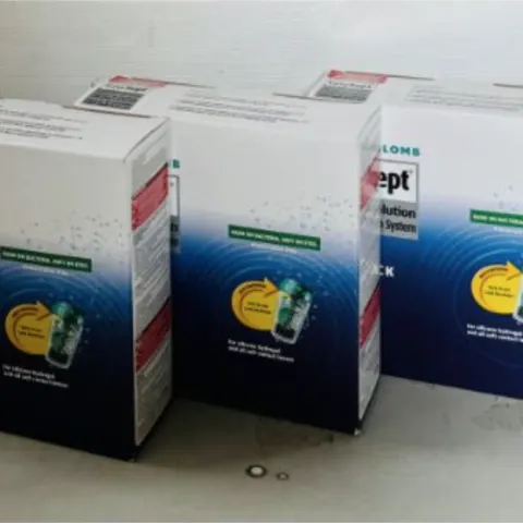 3 X Bausch & Lomb EasySept Peroxide Solution 3 x 360ml NEW SEALED BOXES