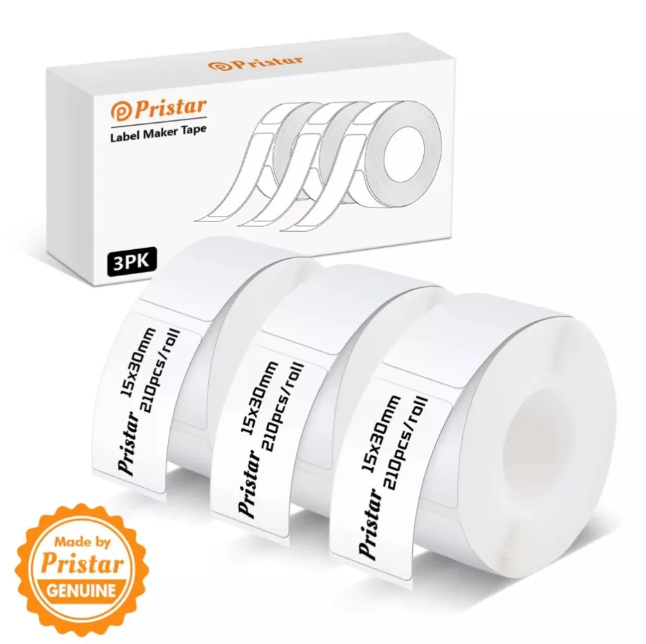 10 x 3 pack P15 Thermal Label Maker Tape 3 Rolls 15x30mm Total RRP £171.40
