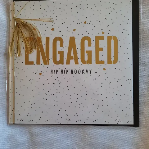 "Engaged" greetings cards.  RRP £3 each.  Box of 48