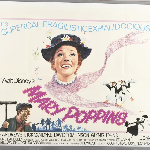 Original "Mary Poppins" Cinema Poster.