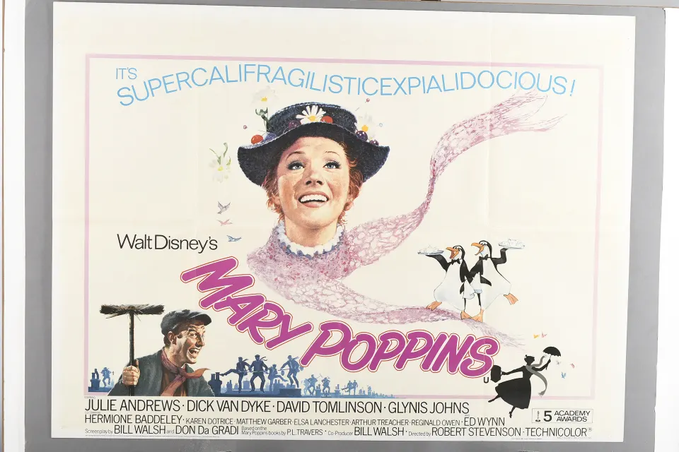 Original "Mary Poppins" Cinema Poster.