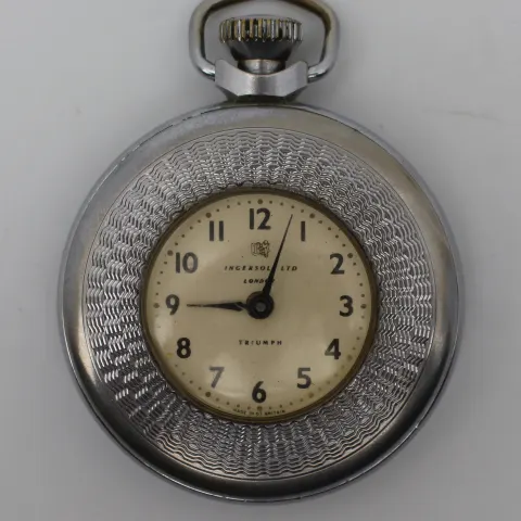 Vintage Ingersoll “Triumph” Pocket Watch – Made in Great Britain, c.1950
