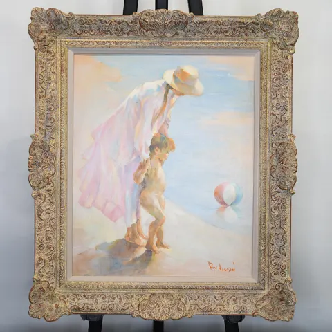 Original Oil on Panel by P.J. Attfield