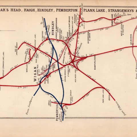 Hindley Pemberton Strangeways Wigan Antique Railway Diagram-77.