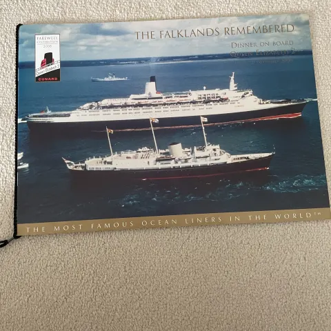 Memorabilia from the QE2 Voyage