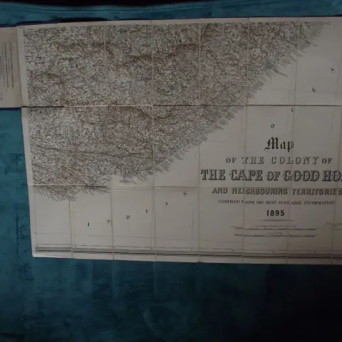 Map of The Colony of The Cape of Good Hope - Stanford London 1895