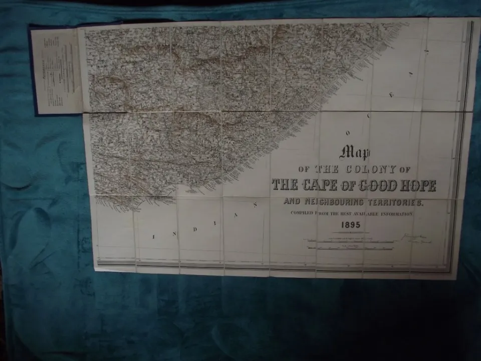 Map of The Colony of The Cape of Good Hope - Stanford London 1895
