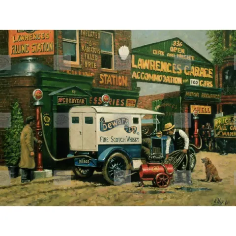 Ford Model T Refuelling Local Village Garage Metal SignVintage Reproduction Designed Commercial