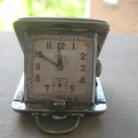 Vintage Mira EPNS Miniature Travelling Clock