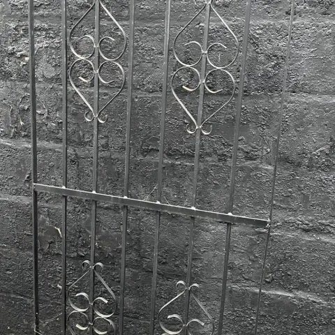 Vintage Wrought Iron Architectural Garden Gate