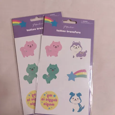 Cute Tattoo and Under the Sea transfers x 48 packs